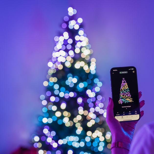 Світлодіодна Smart LED гірлянда Twinkly Dots Lights RGB 200 IP44 10 м USB-C кабель Прозорий (TWD200STP-TEU) - зображення 8
