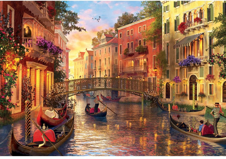 Puzzle Educa Zachód słońca w Wenecji 1500 elementów 17124 (8412668171244) - obraz 2