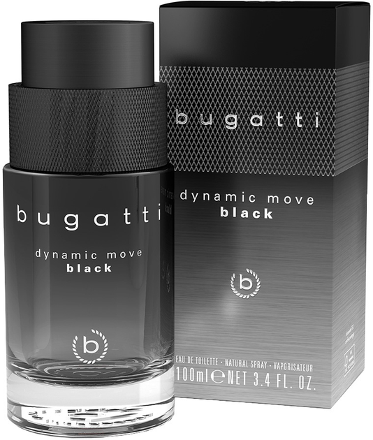 Туалетна вода для чоловіків Bugatti Dynamic Move Black 100 мл (4051395412189) - зображення 1