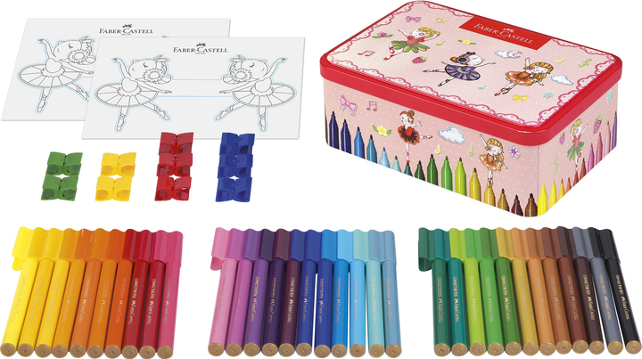 Набір фломастерів Faber-Castell Connector Балерина 33 шт (4005401555346) - зображення 2