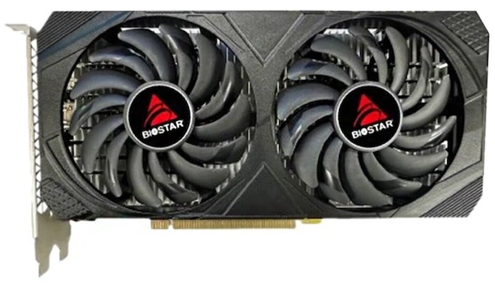 Karta graficzna Biostar PCI-Ex GeForce RTX 3050 6GB GDDR6 (96bit) (1470/14000) (1 x HDMI, 1 x DisplayPort, 1 x DVI) (RTX3050-6GB) - obraz 1