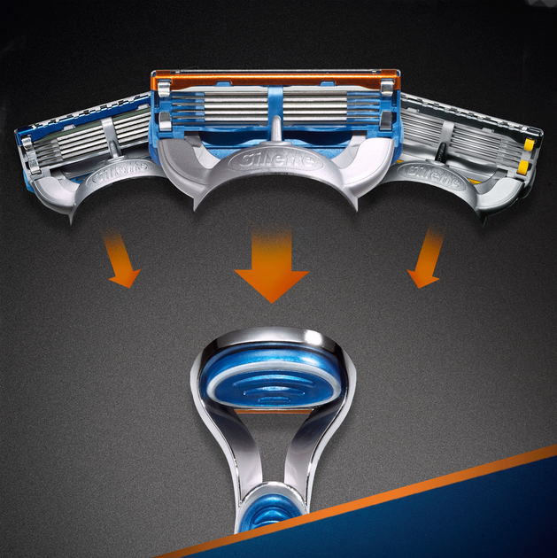 Набір змінних картриджів для гоління Gillette Fusion5 2 шт (7702018877478) - зображення 5