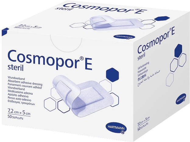 Plaster Hartmann Cosmopor E steril 7.2 cm x 5 cm 50 szt (4049500970952) - obraz 1