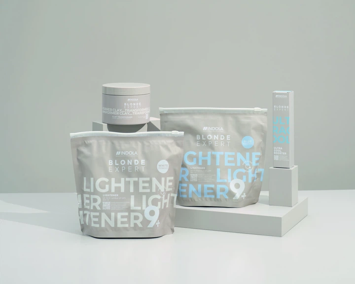 Пудра для знебарвлення волосся Indola Blonde Expert Lightener 9+ Blue 450 г (4067971102856) - зображення 4