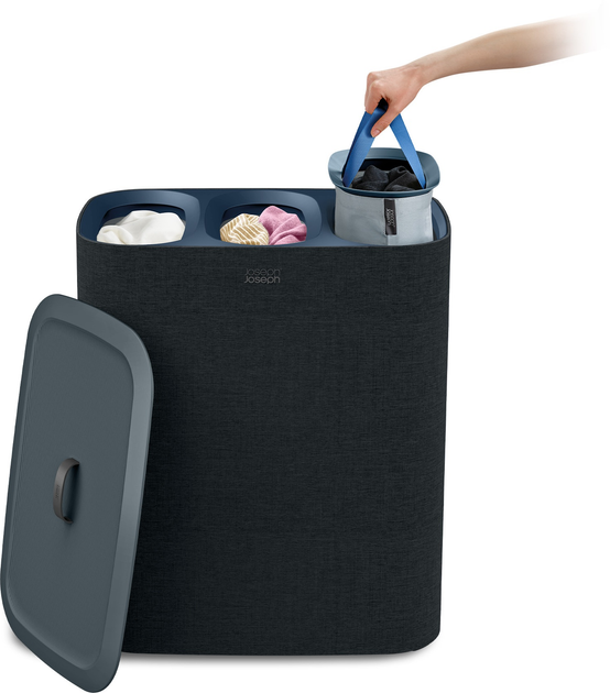 Кошик для білизни Joseph Joseph Tota Trio 50025_JJ 3 відділення 90 л (5028420008487) - зображення 6