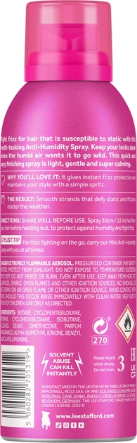 Spray do włosów Lee Stafford Anti-Humidity przeciw wilgoci 200 ml (5060282705319) - obraz 2