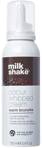 Незмивна кондиціонувальна крем-піна Milk_shake leave-in treatments для всіх типів волосся Теплий брюнет 100 мл (8032274101871) - зображення 1