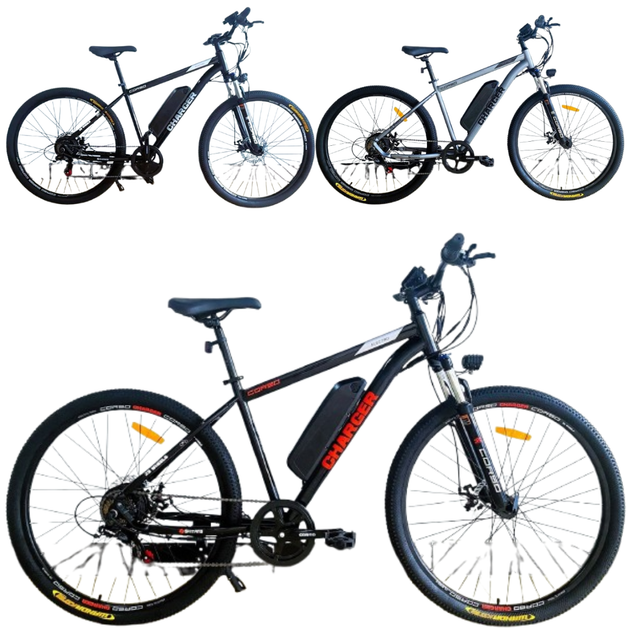 Электровелосипед Corso Charger CR-29834: 29" колеса, 19" стальная рама, двигатель 350W, Shimano 7 скоростей - Фото 1 Электровелосипед Corso Charger CR-29834: 29" колеса, 19" стальная рама, двигатель 350W, Shimano 7 скоростей - изображение 1
