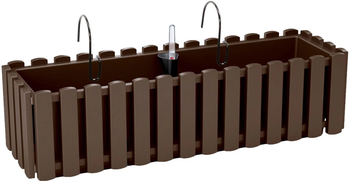 Skrzynka balkonowa PRP Boardee Fencycase do zawieszenia brązowa 58 x 18 x 16.2 cm (5905197288666) - obraz 1