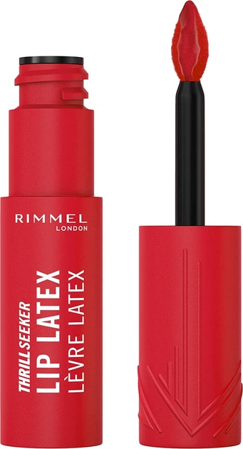 Szminka w płynie Rimmel Thrillseeker Lip Latex 400 Rimmel Red 6 ml (3616305500236) - obraz 1