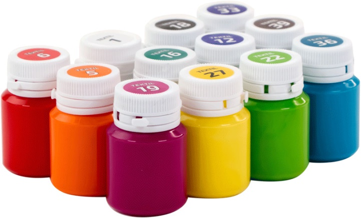 Набір фарб для розпису тканин Rosa Talent Style 12 кольорів 20 мл (4823098528777) - зображення 4