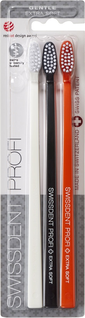 Набір зубних щіток Swissdent Extra Soft 3 шт (7640126195575) - зображення 1