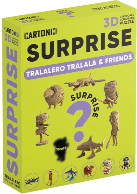Картонный конструктор Cartonic 3D Puzzle Surprise Tralalero