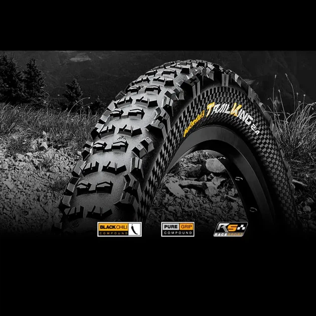 Велосипедная шина Continental Trail King 2.2, 27.5"x2.20, 55-584, Складная, BlackChili, ProTection, Skin складная с защитой (199593) - изображение 5