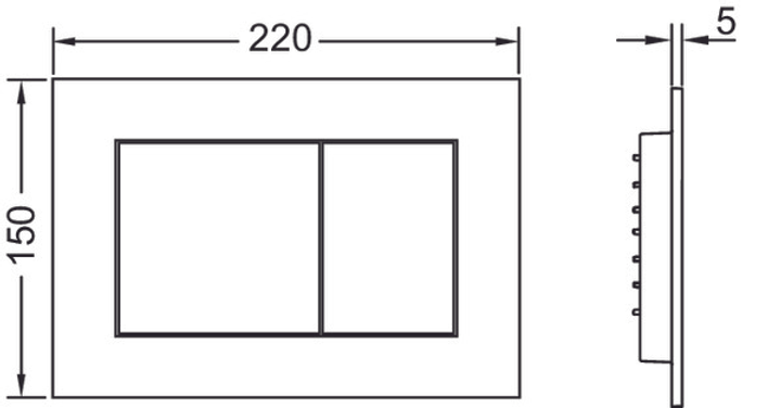 Panel spłukujący Tece TECEnow (9240407) - obraz 2