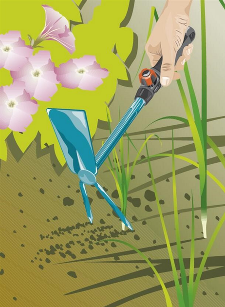 Сапка ручна Gardena Combisystem Classic Ergo прямокутна 5 см 2 зубця (08913-20.000.00) - зображення 9