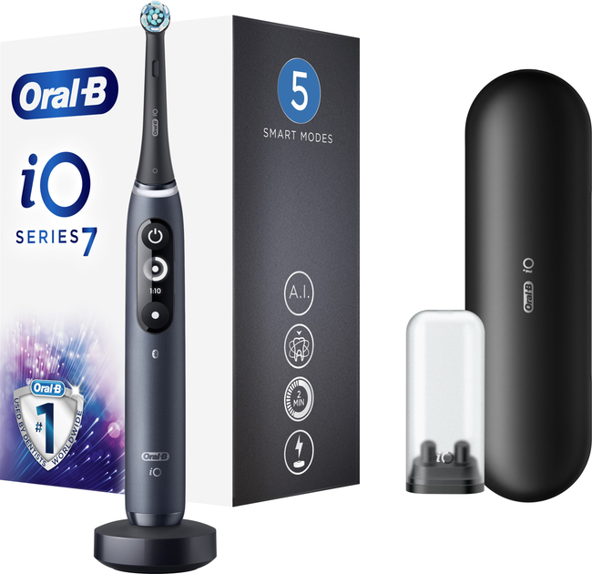Elektryczna szczoteczka do zębów Oral-B iO Series 7 Czarna - obraz 1