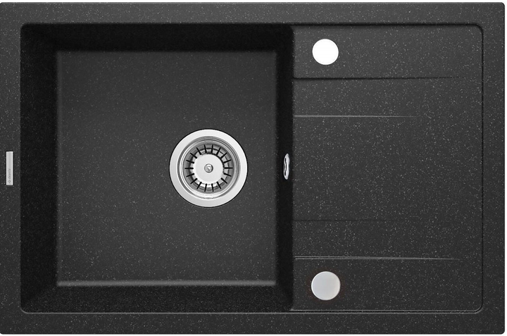 Zlewozmywak granitowy Deante Corio 670x440x175 mm (ZRCB2113) z baterią Boro BMO_N62M - obraz 2