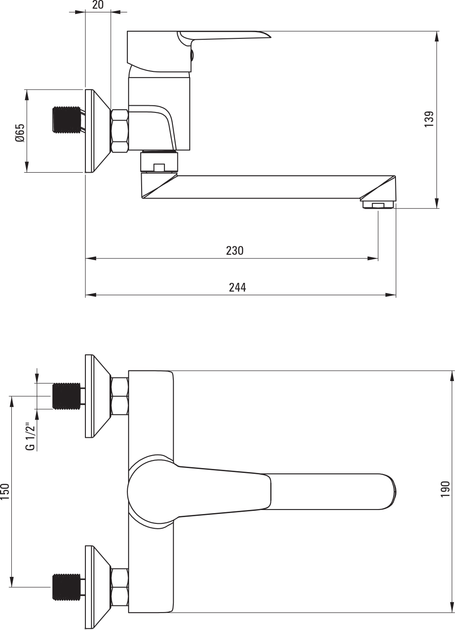 Bateria zlewozmywakowa Deante Corio BFC_050M - obraz 2