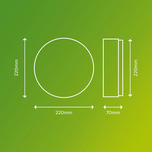 Lampa ścienno-sufitowa Philips Ceiling 6W 40K Black IP54 HV (929003190901) - obraz 3