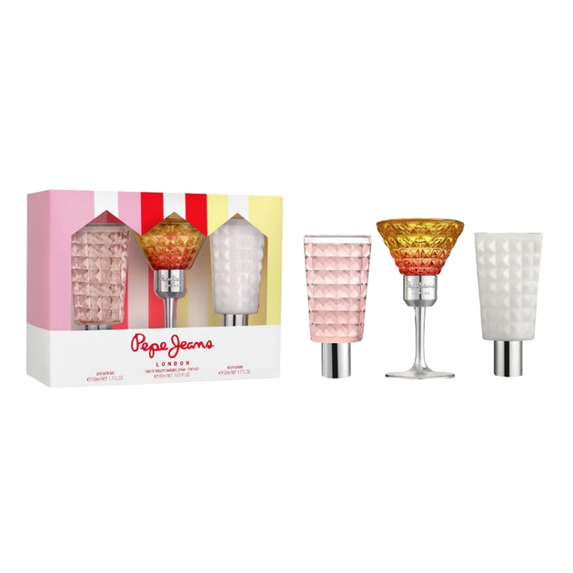 Zestaw kosmetyków Pepe Jeans Cocktail Edition For Her Woda toaletowa 30 ml + Krem do ciała 50 ml + Żel pod prysznic 50 ml (8436611101157) - obraz 2