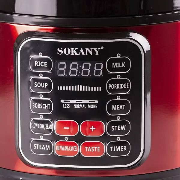 Мультиварка електрична Sokany 1000 Вт на 5 л з антипригарним покриттям SK-2402-5L - изображение 4