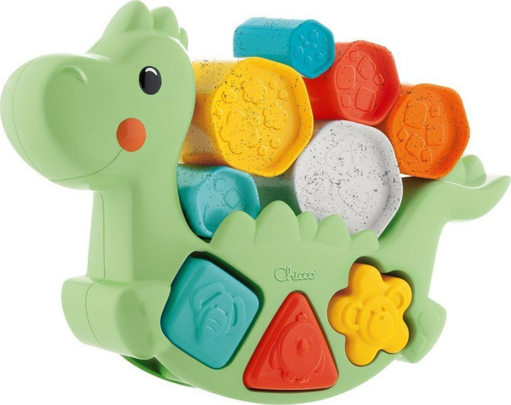 Іграшка-сортер Chicco Eco+ 2 в 1 Балансуючий динозавр (10499.10) - зображення 1