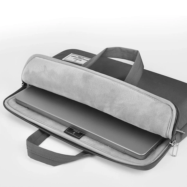 Сумка WiWU VIVI Laptop Handbag для MacBook ноутбука 15"-16.2" Grey - Фото 5 Сумка WiWU VIVI Laptop Handbag для MacBook ноутбука 15"-16.2" Grey - изображение 5