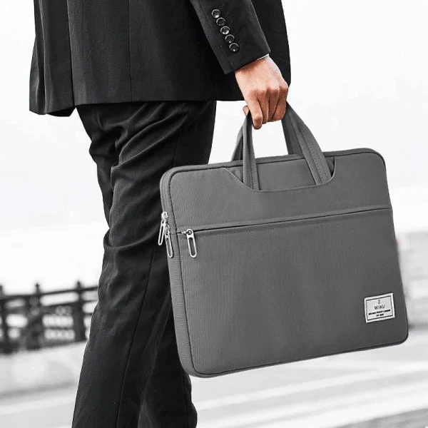 Сумка WiWU VIVI Laptop Handbag для MacBook ноутбука 15"-16.2" Grey - Фото 10 Сумка WiWU VIVI Laptop Handbag для MacBook ноутбука 15"-16.2" Grey - изображение 10