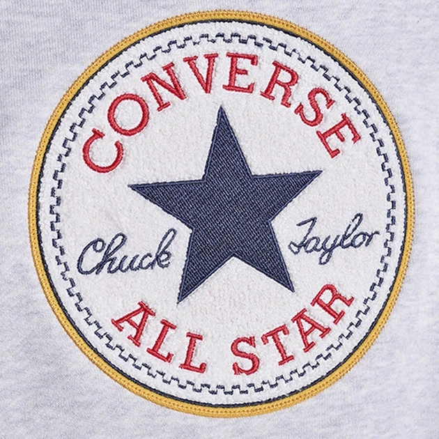 Свитшот мужской Converse CVM53K02-LGH M Серый (0198820088749) - Фото 7 Свитшот мужской Converse CVM53K02-LGH M Серый (0198820088749) - изображение 7
