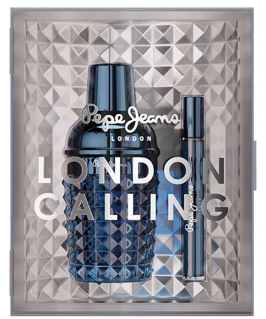 Набір для чоловіків Парфумована вода для чоловіків Pepe Jeans London Calling 100 мл + Мініатюра 10 мл (8436611101386) - зображення 1