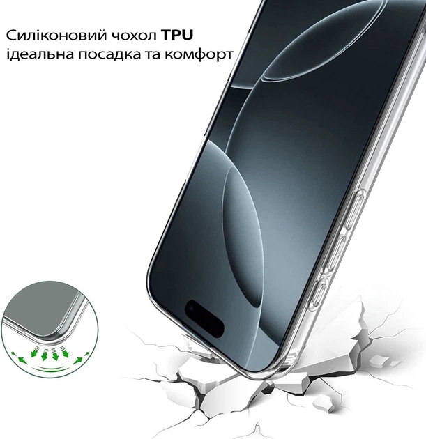 Чехол для смартфона BeCover для Apple iPhone 17 Transparent (BC_713757) - Фото 4 Чехол для смартфона BeCover для Apple iPhone 17 Transparent (BC_713757) - изображение 4