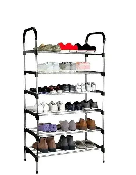 Полиця для взуття 6 секцій New shoe rack 56х28х113 см - Фото 2 Полиця для взуття 6 секцій New shoe rack 56х28х113 см - зображення 2