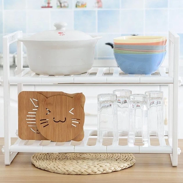 Кухонная полка для харнения посуды регулируемая 38-70 см KITCHEN RACK - изображение 4