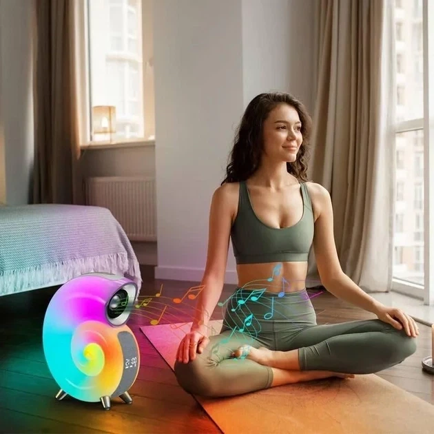 Світильник колонка Равлик 4в1 Портативна Bluetooth колонка 2000mAh RGB - зображення 8