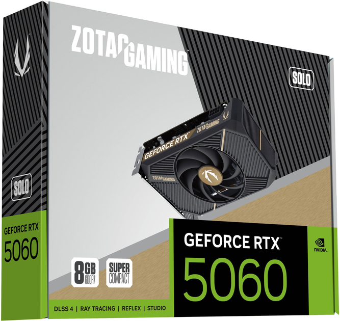 Karta graficzna Zotac PCI-Ex GeForce RTX 5060 SOLO 8GB GDDR7 (128bit) (2497/28000) (HDMI, 3 x DisplayPort) (ZT-B50600G-10L) - obraz 7