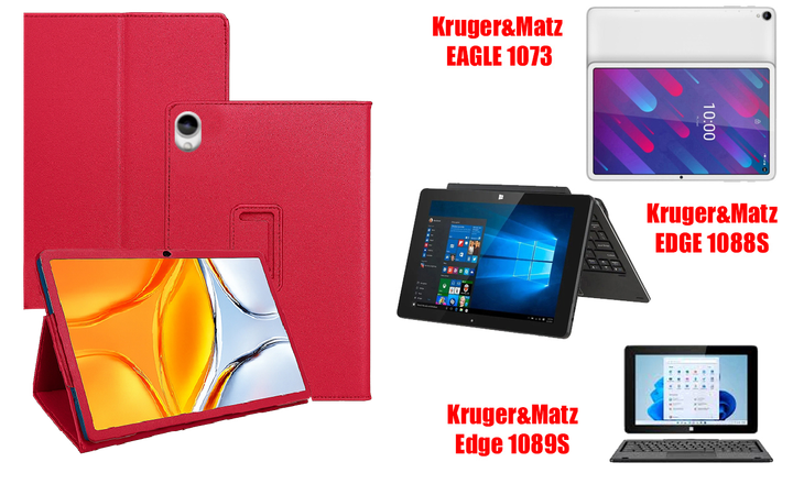 Чехол-подставка CRAYTON для Kruger&Matz EAGLE 1073, EDGE 1088S, Edge 1089S – стиль, защита и ручная сборка, цвет Малиновый - Фото 1 Чехол-подставка CRAYTON для Kruger&Matz EAGLE 1073, EDGE 1088S, Edge 1089S – стиль, защита и ручная сборка, цвет Малиновый - изображение 1