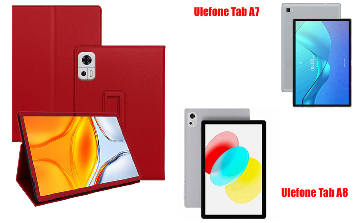 Чохол-підставка CRAYTON для Ulefone Tab A7, Tab A8 – стиль, захист і ручна збірка, колір Червоний - Фото 1 Чохол-підставка CRAYTON для Ulefone Tab A7, Tab A8 – стиль, захист і ручна збірка, колір Червоний - зображення 1