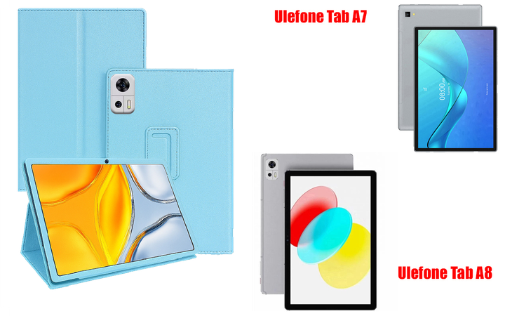 Чехол-подставка CRAYTON для Ulefone Tab A7, Tab A8 – стиль, защита и ручная сборка, цвет Голубой - Фото 1 Чехол-подставка CRAYTON для Ulefone Tab A7, Tab A8 – стиль, защита и ручная сборка, цвет Голубой - изображение 1