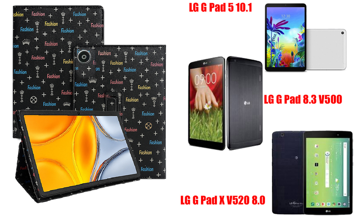 Чохол-підставка CRAYTON для LG G Pad 5 10.1, Pad 8.3, Pad X 8.0 – стиль, захист і ручна збірка, колір Фешн чорний - Фото 1 Чохол-підставка CRAYTON для LG G Pad 5 10.1, Pad 8.3, Pad X 8.0 – стиль, захист і ручна збірка, колір Фешн чорний - зображення 1