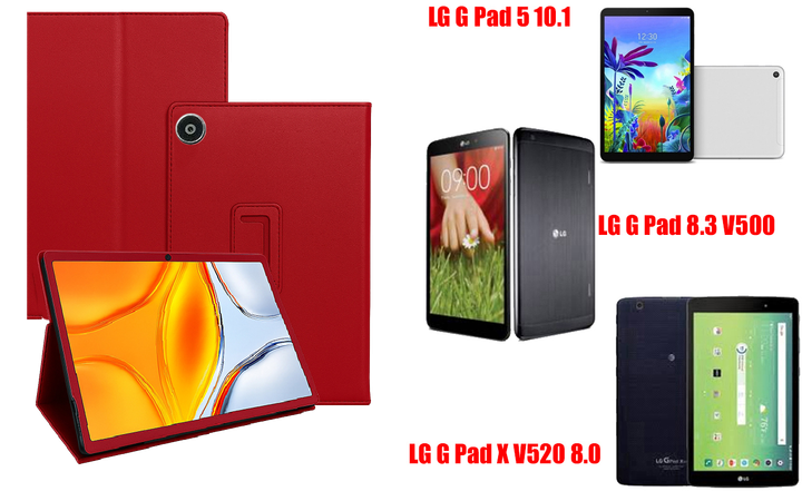 Чехол-подставка CRAYTON для LG G Pad 5 10.1, Pad 8.3, Pad X 8.0 – стиль, защита и ручная сборка, цвет Красный - Фото 1 Чехол-подставка CRAYTON для LG G Pad 5 10.1, Pad 8.3, Pad X 8.0 – стиль, защита и ручная сборка, цвет Красный - изображение 1
