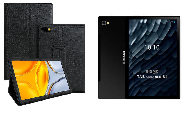 Чехол-подставка CRAYTON для Sigma mobile Tab A1010 4G, Tab A1010 Neo – стиль, защита и ручная сборка, цвет Крокодил - Фото 1 Чехол-подставка CRAYTON для Sigma mobile Tab A1010 4G, Tab A1010 Neo – стиль, защита и ручная сборка, цвет Крокодил - изображение 1