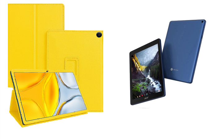 Чехол-подставка CRAYTON для Acer Chromebook Tab 10 – стиль, защита и ручная сборка, цвет Жёлтый - Фото 1 Чехол-подставка CRAYTON для Acer Chromebook Tab 10 – стиль, защита и ручная сборка, цвет Жёлтый - изображение 1