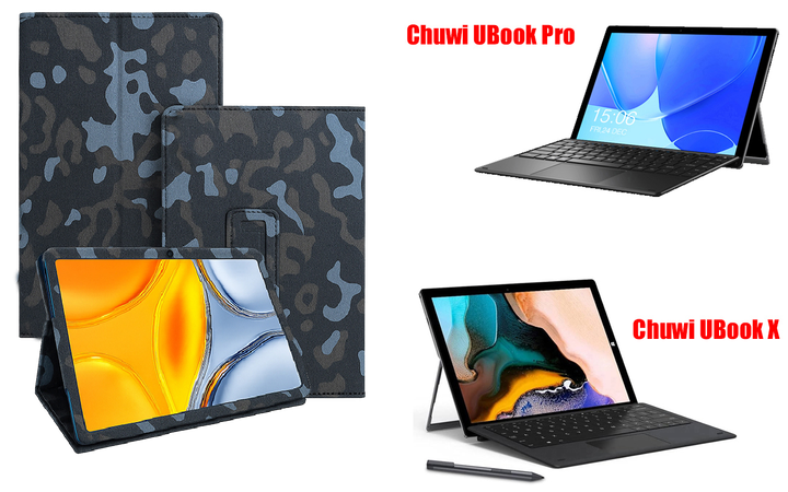 Чохол-підставка CRAYTON для Chuwi UBook Pro, UBook X – стиль, захист і ручна збірка, колір Хакі зима - Фото 1 Чохол-підставка CRAYTON для Chuwi UBook Pro, UBook X – стиль, захист і ручна збірка, колір Хакі зима - зображення 1