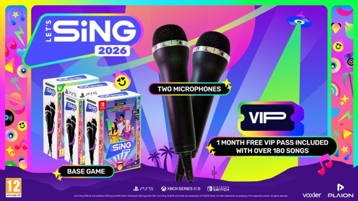 Gra XSX Let's Sing 2026 + 2 mikrofony (Blu-ray płyta) (4020628555276) - obraz 2