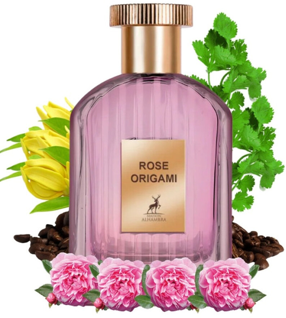 Парфумована вода унісекс Maison Alhambra Rose Origami 100 мл (6290362340928) - зображення 2