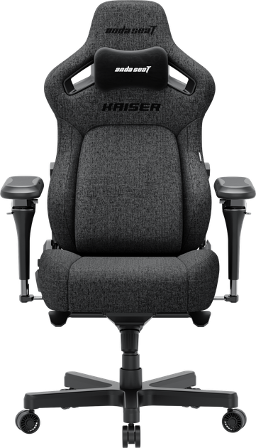 Fotel gamingowy Anda Seat Kaiser 4 V2 Size XL Dark Gray Fabric (AD12YDDC-XLL-20-GB-CF-03) - obraz 1