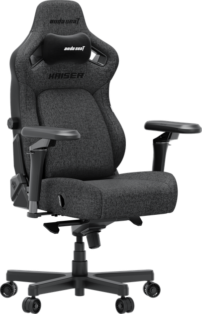 Fotel gamingowy Anda Seat Kaiser 4 V2 Size XL Dark Gray Fabric (AD12YDDC-XLL-20-GB-CF-03) - obraz 2