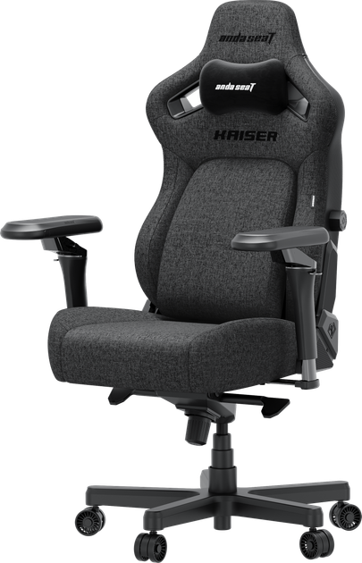 Fotel gamingowy Anda Seat Kaiser 4 V2 Size XL Dark Gray Fabric (AD12YDDC-XLL-20-GB-CF-03) - obraz 3