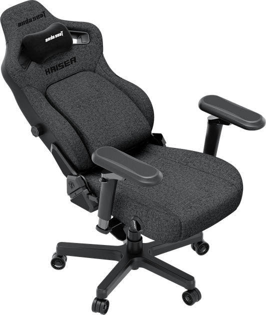 Fotel gamingowy Anda Seat Kaiser 4 V2 Size XL Dark Gray Fabric (AD12YDDC-XLL-20-GB-CF-03) - obraz 7